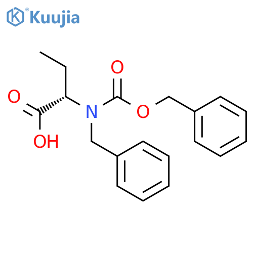 Butanoic acid, 2-[[(phenylmethoxy)carbonyl](phenylmethyl)amino]-, (S)- structure