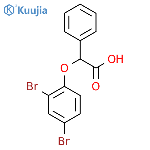 2-(2,4-Dibromophenoxy)-2-phenylacetic acid structure