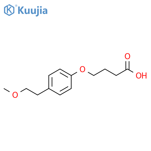 4-4-(2-Methoxyethyl)phenoxybutanoic Acid structure