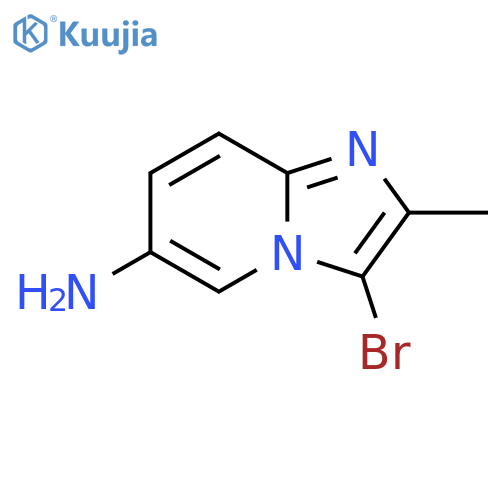 3-Bromo-2-methylimidazo[1,2-a]pyridin-6-amine structure