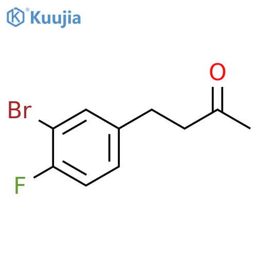 4-(3-bromo-4-fluorophenyl)butan-2-one structure