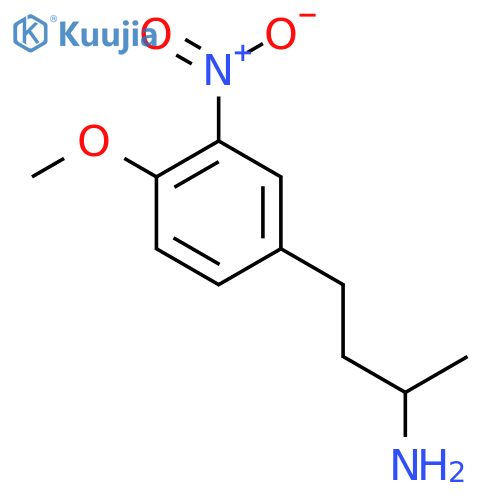 4-(4-methoxy-3-nitrophenyl)butan-2-amine structure