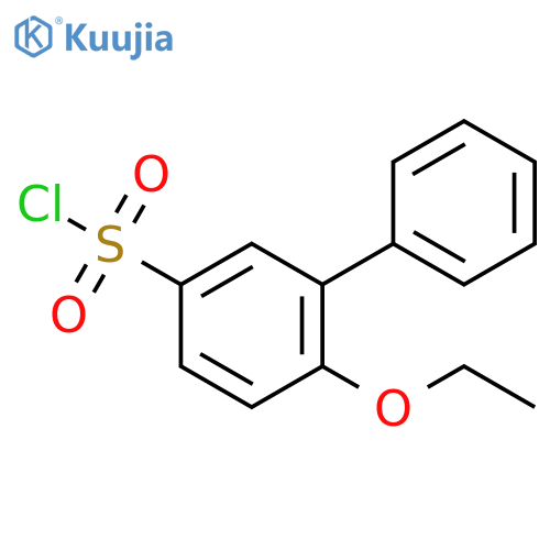 4-ethoxy-3-phenylbenzene-1-sulfonyl chloride structure
