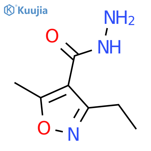 3-Ethyl-5-methylisoxazole-4-carbohydrazide structure