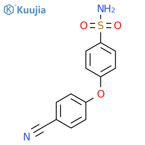 4-(4-cyanophenoxy)benzene-1-sulfonamide structure