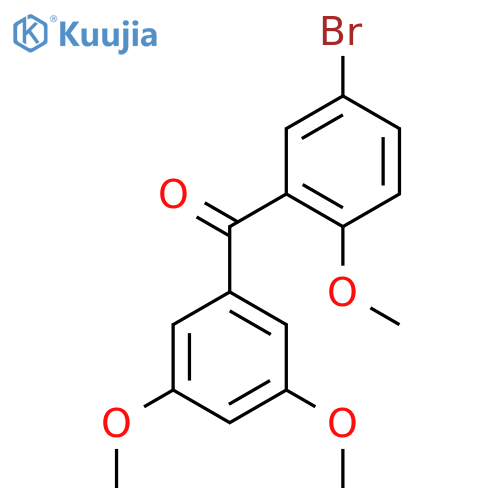 (5-Bromo-2-methoxyphenyl)-(3,5-dimethoxyphenyl)methanone structure