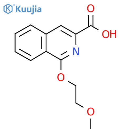 1-(2-Methoxyethoxy)isoquinoline-3-carboxylic acid structure