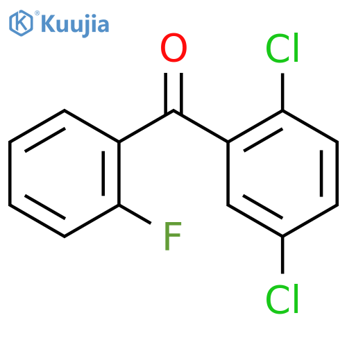 (2,5-Dichlorophenyl)(2-fluorophenyl)methanone structure