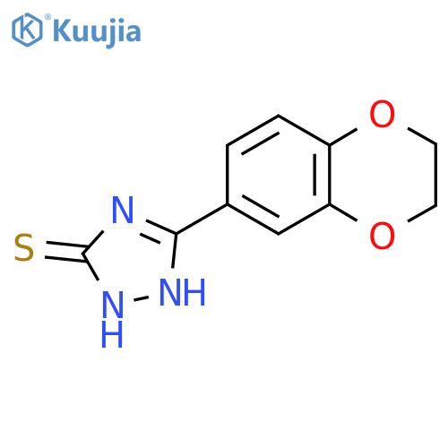 5-(2,3-Dihydro-benzo1,4dioxin-6-yl)-2H-1,2,4triazole-3-thiol structure