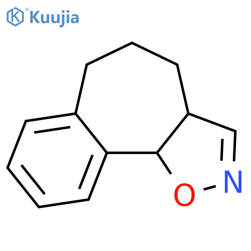 4H-Benzo[3,4]cyclohept[1,2-d]isoxazole, 3a,5,6,10b-tetrahydro- structure