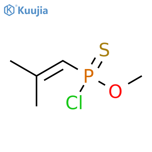 Phosphonochloridothioic acid, (2-methyl-1-propenyl)-, O-methyl ester structure