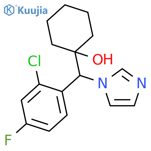 Cyclohexanol, 1-[(2-chloro-4-fluorophenyl)-1H-imidazol-1-ylmethyl]- structure