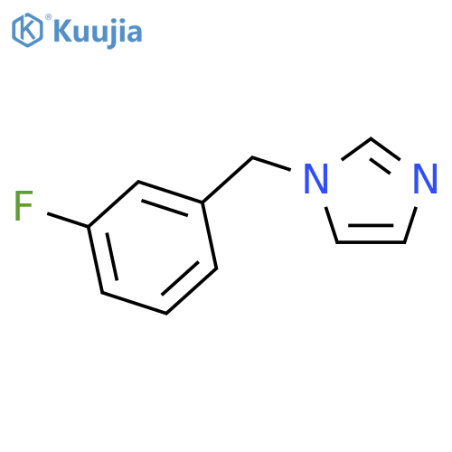 1-[(3-fluorophenyl)methyl]imidazole structure