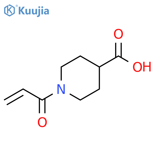 1-(prop-2-enoyl)piperidine-4-carboxylic acid structure