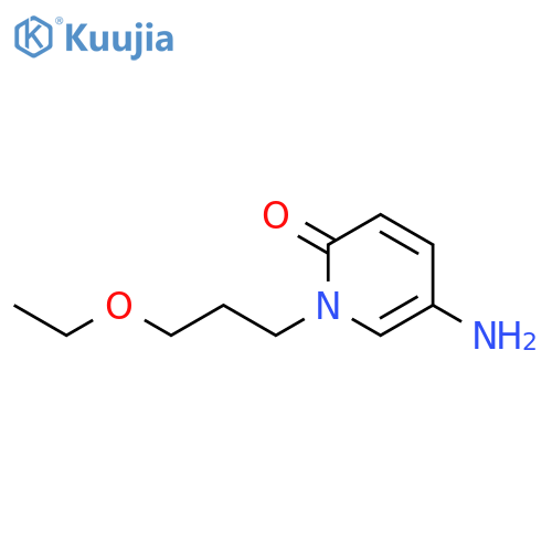 5-amino-1-(3-ethoxypropyl)-1,2-dihydropyridin-2-one structure