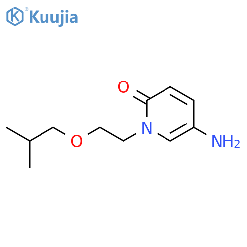 5-amino-1-2-(2-methylpropoxy)ethyl-1,2-dihydropyridin-2-one structure