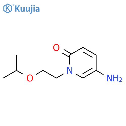5-amino-1-2-(propan-2-yloxy)ethyl-1,2-dihydropyridin-2-one structure