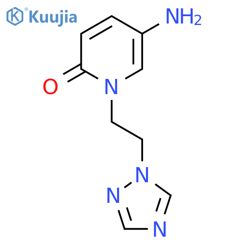 5-amino-1-2-(1H-1,2,4-triazol-1-yl)ethyl-1,2-dihydropyridin-2-one structure