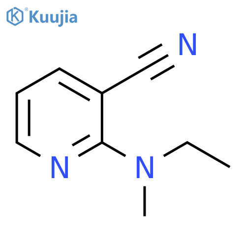 2-[ethyl(methyl)amino]nicotinonitrile structure