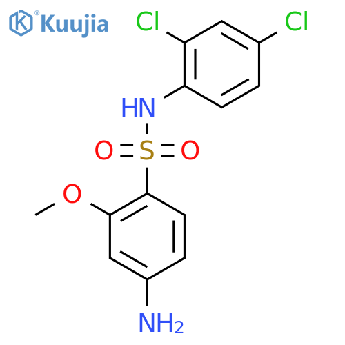 4-Amino-N-(2,4-dichlorophenyl)-2-methoxybenzene-1-sulfonamide structure