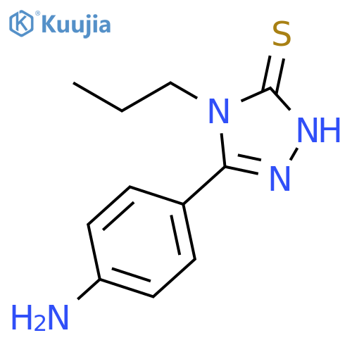 3H-1,2,4-Triazole-3-thione, 5-(4-aminophenyl)-2,4-dihydro-4-propyl- structure
