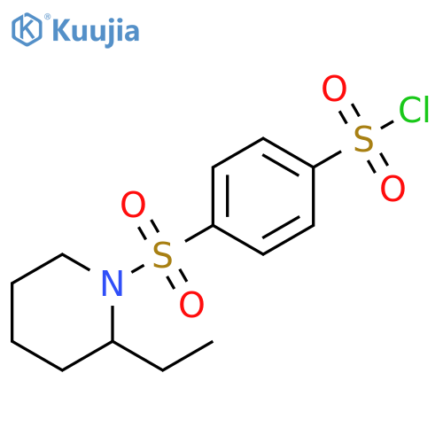 4-(2-Ethylpiperidin-1-yl)sulfonylbenzenesulfonyl chloride structure