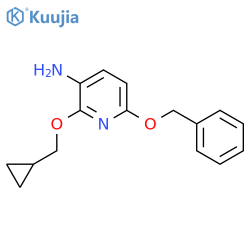 6-(benzyloxy)-2-(cyclopropylmethoxy)pyridin-3-amine structure