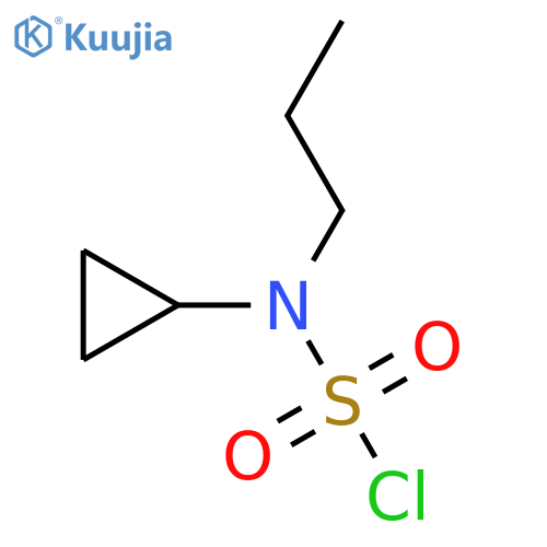N-cyclopropyl-N-propylsulfamoyl chloride structure