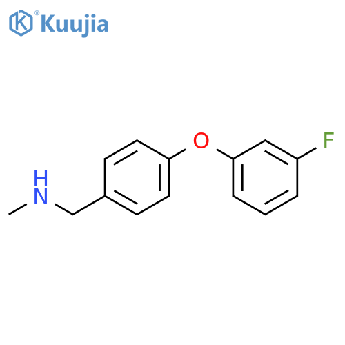 N-[4-(3-Fluorophenoxy)benzyl]-N-methylamine structure