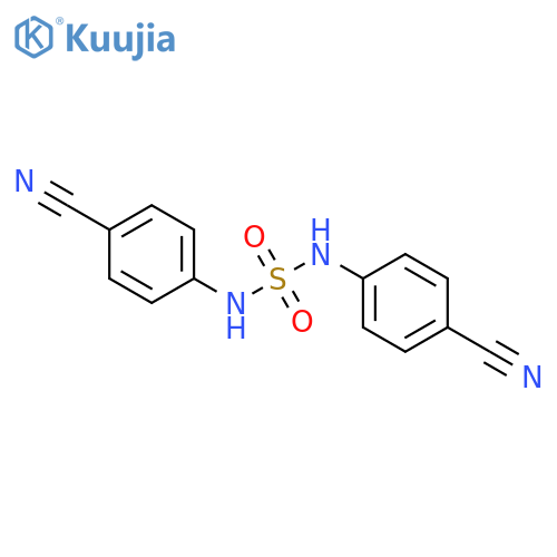 Sulfamide, N,N'-bis(4-cyanophenyl)- structure