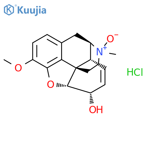 Morphinan-6-ol, 7,8-didehydro-4,5-epoxy-3-methoxy-17-methyl-, 17-oxide, hydrochloride, (5a,6a)- structure