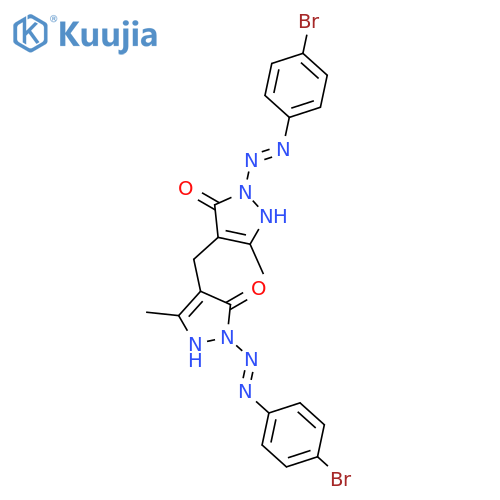 3H-Pyrazol-3-one, 4,4'-methylenebis[2-[(4-bromophenyl)azo]-1,2-dihydro-5-methyl- structure
