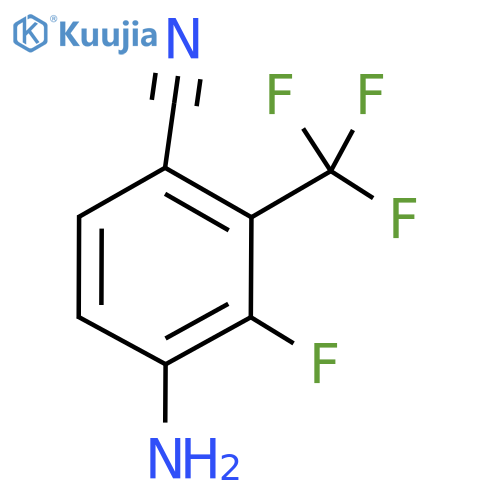 4-Amino-3-fluoro-2-(trifluoromethyl)benzonitrile structure