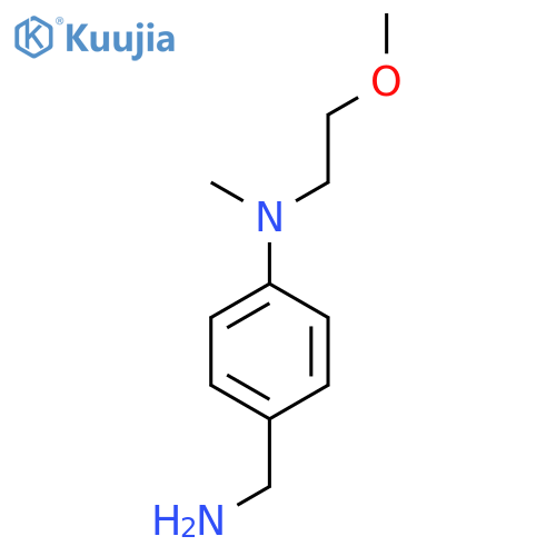 4-(aminomethyl)-N-(2-methoxyethyl)-N-methylaniline structure