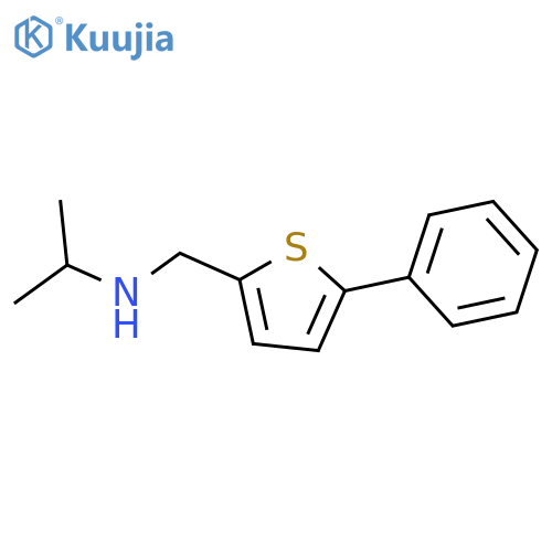 (5-Phenylthiophen-2-yl)methyl(propan-2-yl)amine structure