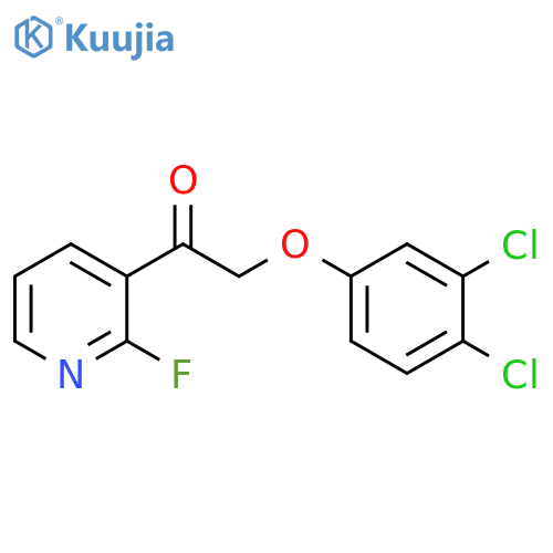 Ethanone, 2-(3,4-dichlorophenoxy)-1-(2-fluoro-3-pyridinyl)- structure