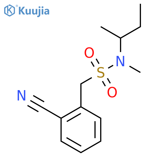 N-(Butan-2-yl)-1-(2-cyanophenyl)-N-methylmethanesulfonamide structure