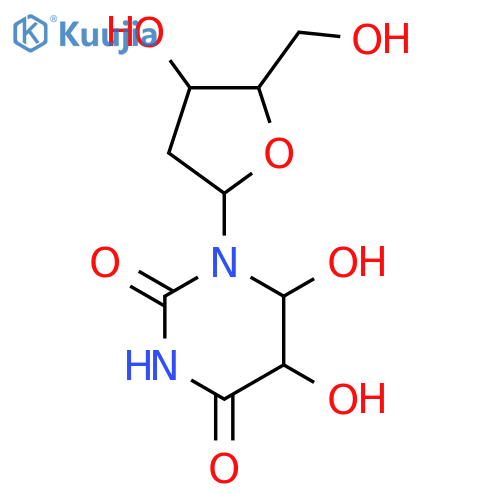 Uridine,2'-deoxy-5,6-dihydro-5,6-dihydroxy-, (5S,6S)- (9CI) structure
