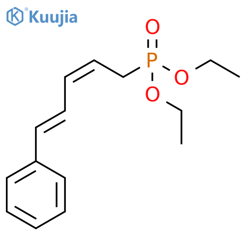 Phosphonic acid, (5-phenyl-2,4-pentadienyl)-, diethyl ester, (Z,E)- (9CI) structure