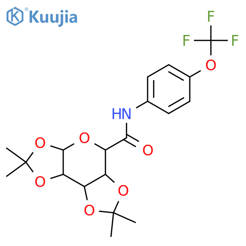 4,4,11,11-tetramethyl-N-[4-(trifluoromethoxy)phenyl]-3,5,7,10,12-pentaoxatricyclo[7.3.0.0^{2,6}]dodecane-8-carboxamide structure
