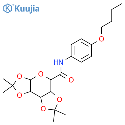 N-(4-butoxyphenyl)-4,4,11,11-tetramethyl-3,5,7,10,12-pentaoxatricyclo7.3.0.0^{2,6}dodecane-8-carboxamide structure