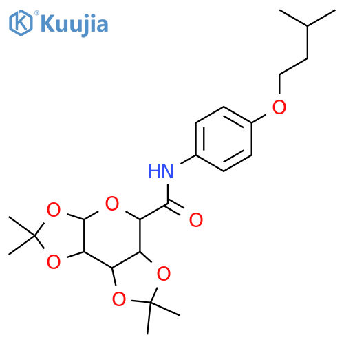 4,4,11,11-tetramethyl-N-[4-(3-methylbutoxy)phenyl]-3,5,7,10,12-pentaoxatricyclo[7.3.0.0^{2,6}]dodecane-8-carboxamide structure