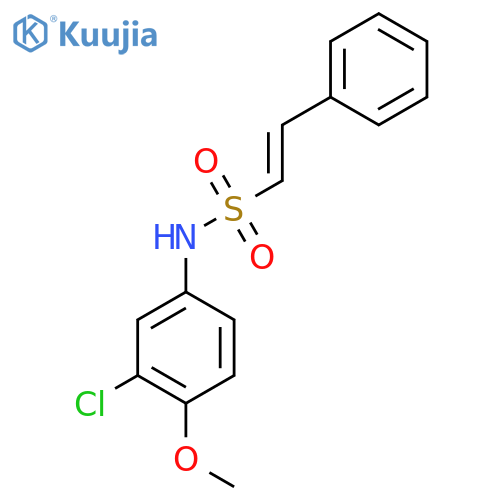N-(3-chloro-4-methoxyphenyl)-2-phenylethene-1-sulfonamide structure