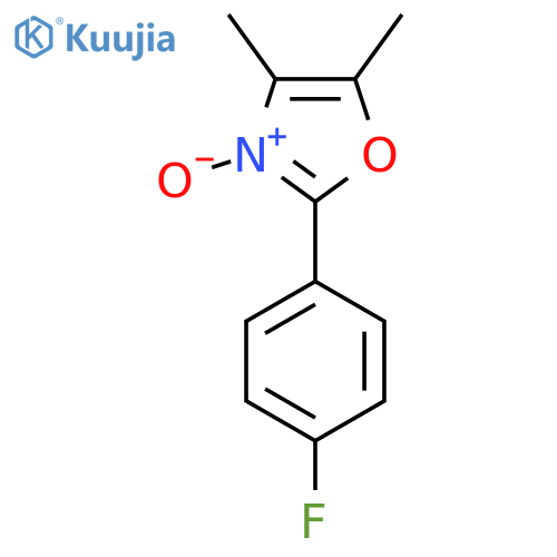 2-(4-fluorophenyl)-4,5-dimethyl-oxazole N-oxide structure
