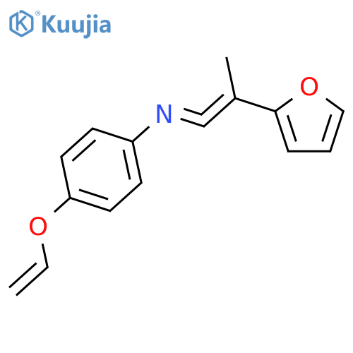 Benzenamine, 4-(ethenyloxy)-N-[2-(2-furanyl)-1-propenylidene]- structure