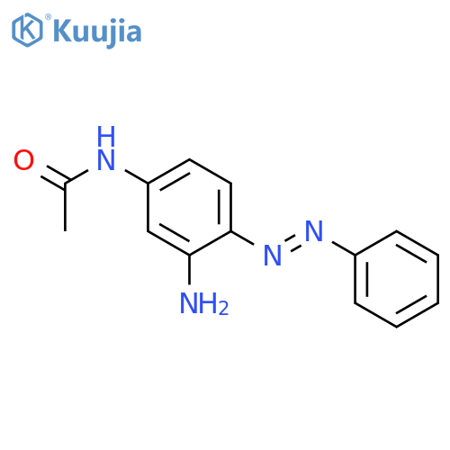 Acetamide, N-[3-amino-4-(phenylazo)phenyl]- structure