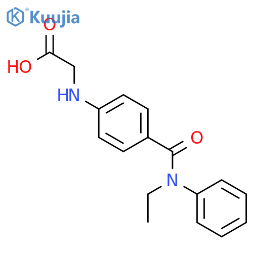 Glycine, N-[4-[(ethylphenylamino)carbonyl]phenyl]- structure