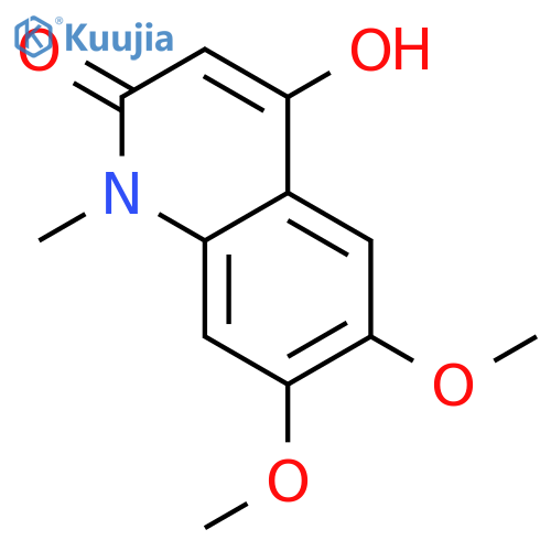 4-hydroxy-6,7-dimethoxy-1-methylquinolin-2-one structure