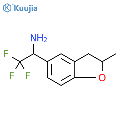 2,2,2-trifluoro-1-(2-methyl-2,3-dihydro-1-benzofuran-5-yl)ethan-1-amine structure