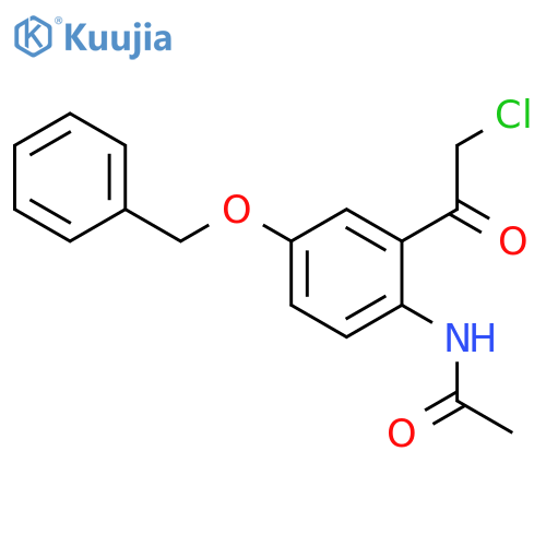 Acetamide, N-[2-(chloroacetyl)-4-(phenylmethoxy)phenyl]- structure